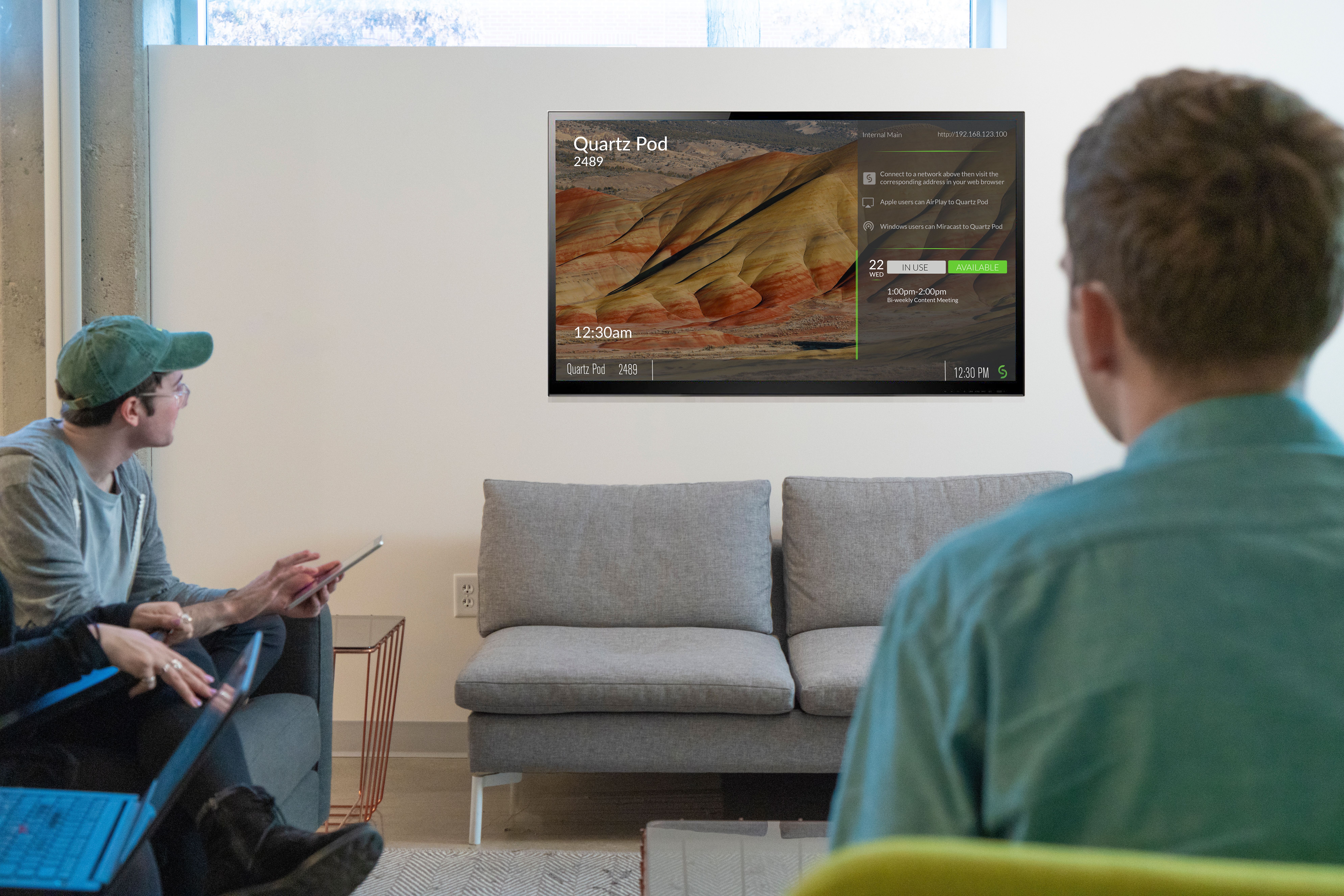 A student huddle space