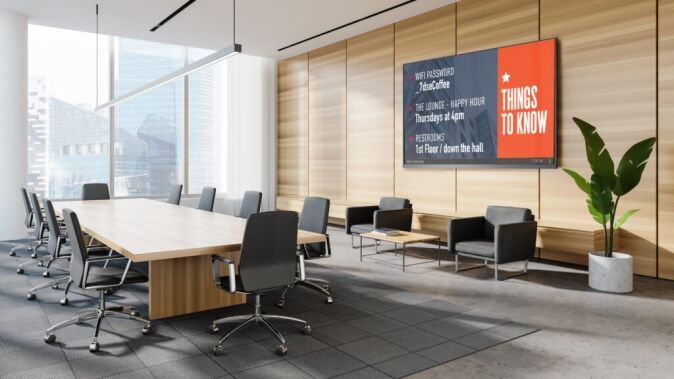 Mersive Digital Signage in office
