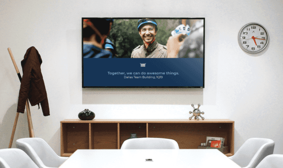 Mersive Digital Signage in a huddle room