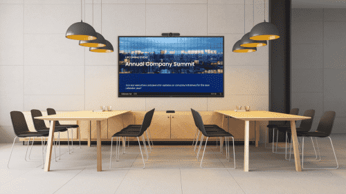 Appspace in a huddle space