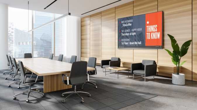 Mersive Digital Signage in office