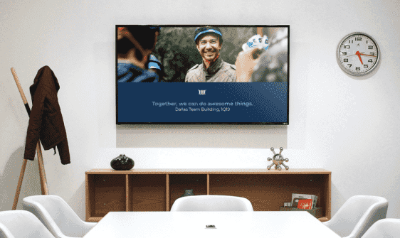 Mersive Digital Signage in a huddle room