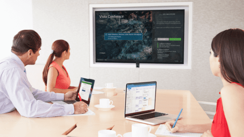 Solstice in a small conference room